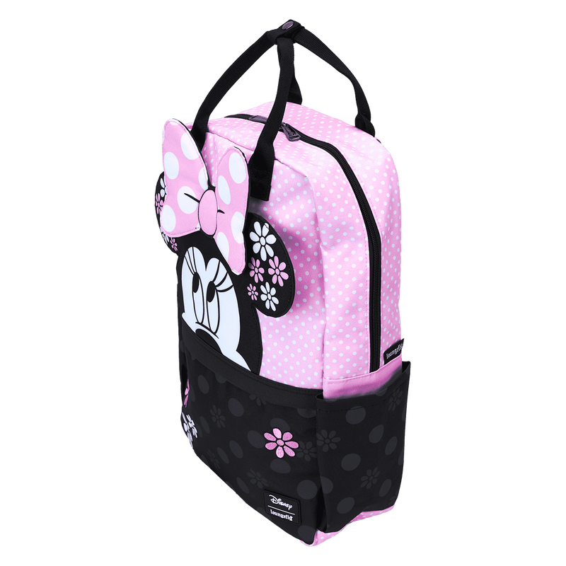 Minnie Mouse Floral Rock The Dots Nylon Full-Size Backpack, , hi-res view 4