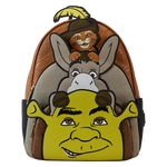 Shrek, Donkey, & Puss in Boots Trio Exclusive Triple Pocket Mini Backpack, , hi-res view 1