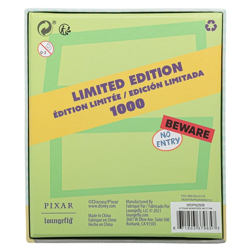 Pixar Monster's Inc. 20th Anniversary Collector Box Hinged Enamel Pin, , hi-res view 6