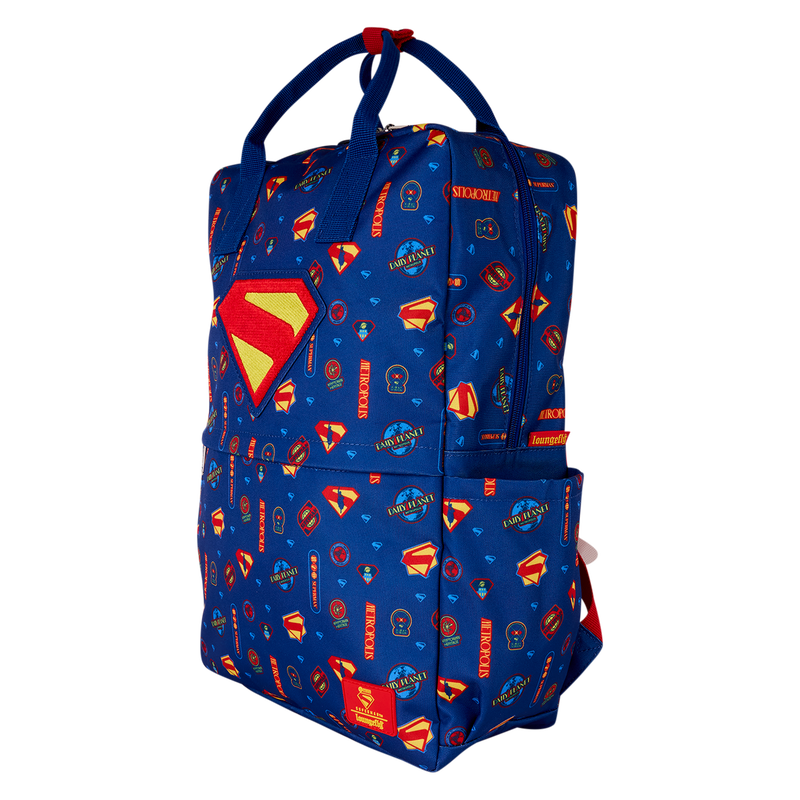Superman All-Over Print Nylon Full-Size Backpack, , hi-res view 3