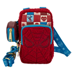 Spider-Man Sherpa Cell Phone Crossbody Bag with Coin Bag, , hi-res view 1