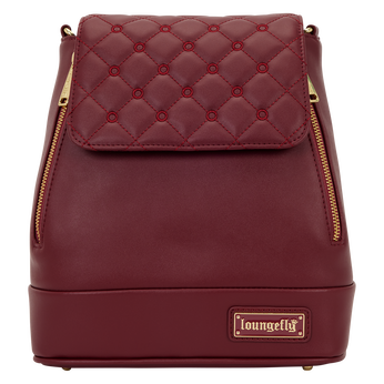 Loungefly The Lilly Red Convertible Mini Backpack & Crossbody Pin Trader Bag, Image 1