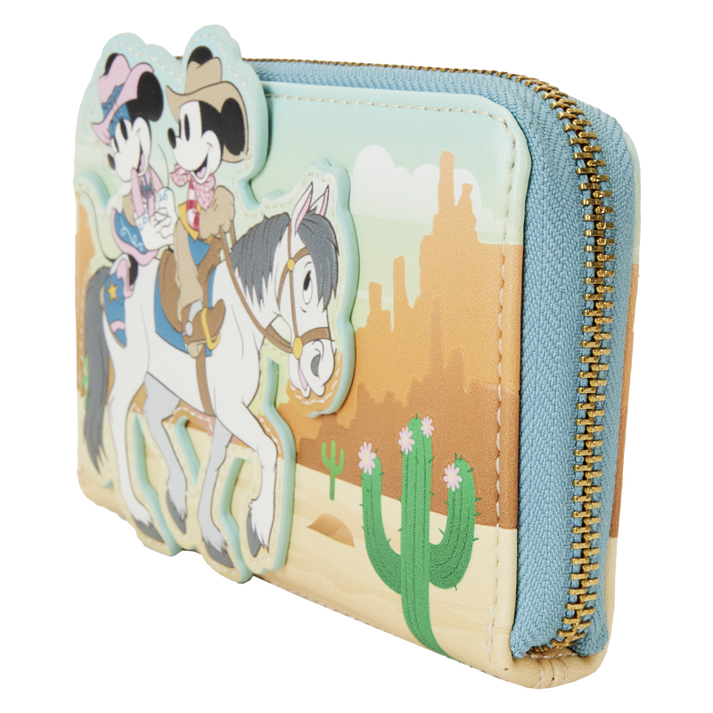 Western Mickey & Minnie Zip Around Wallet, , hi-res view 5