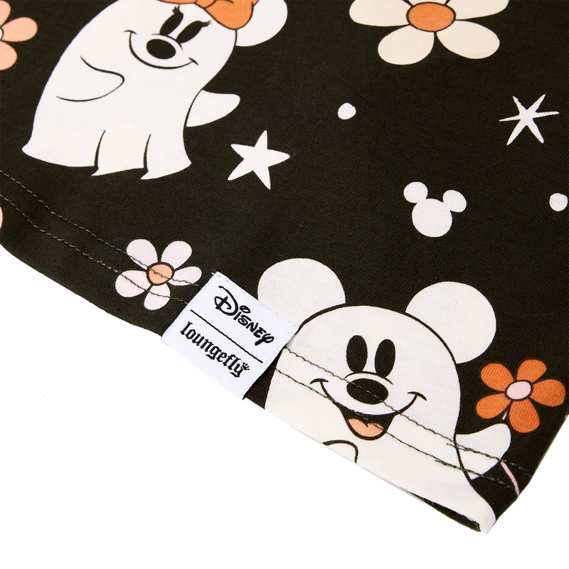 Mickey & Minnie Floral Ghost All-Over Print Unisex Tee, , hi-res view 8