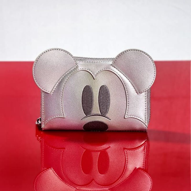 Limited Edition Exclusive - Disney100 Platinum Mickey Mouse Cosplay Zip Around Wallet, , hi-res image number 2