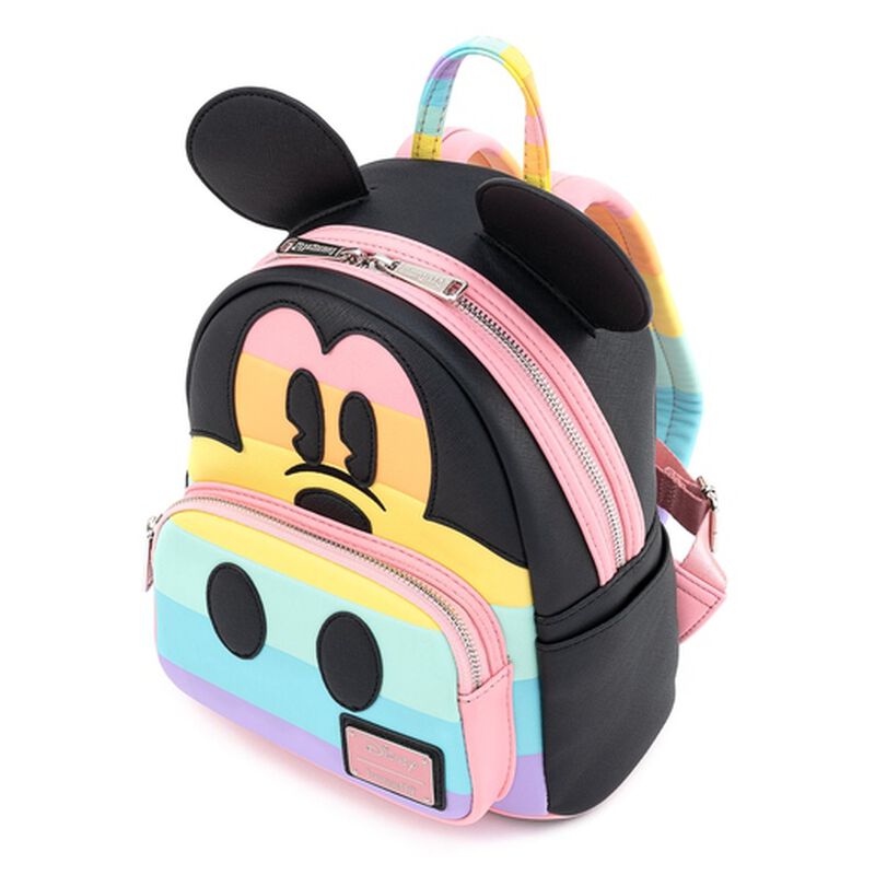 Disney Mickey Mouse Pastel Rainbow Cosplay Mini Backpack, , hi-res view 3