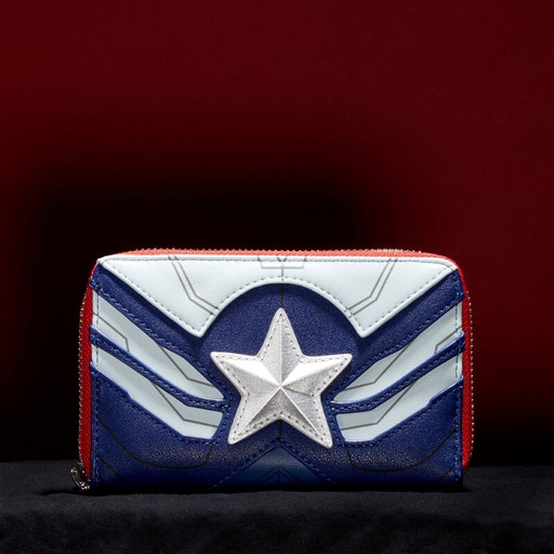 Falcon Captain America Cosplay Zip Around Wallet, , hi-res image number 2