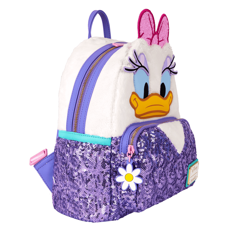 Daisy Duck 85th Anniversary Sequin Plush Cosplay Mini Backpack, , hi-res view 4