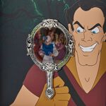 Beauty and the Beast Gaston Villains Scene Lenticular Pin, , hi-res image number 3