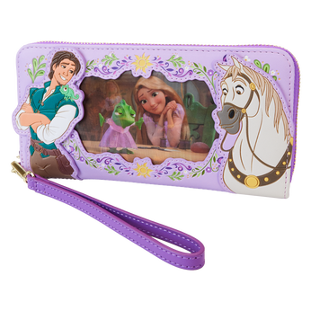 Tangled Rapunzel Princess Series Lenticular Zip Around Wristlet Wallet, Image 1