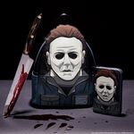 Halloween Michael Myers Glow Mask Cosplay Zip Around Wallet, , hi-res view 4