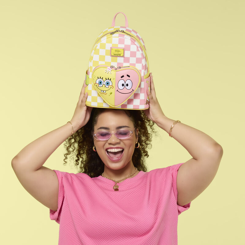 SpongeBob SquarePants & Patrick Star Checkered Mini Backpack  display picture 2
