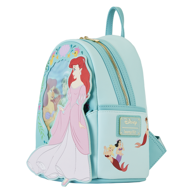 The Little Mermaid Ariel Princess Lenticular Mini Backpack, , hi-res view 3