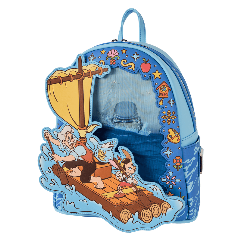 Pinocchio Exclusive Raft Monstro Lenticular Mini Backpack, , hi-res view 5