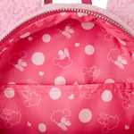 Minnie Mouse Exclusive Hearts Strawberry Scented Sherpa Mini Backpack, , hi-res view 6