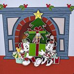 Disney Holiday Mickey & Minnie Mouse Collector Box Sliding Enamel Pin, , hi-res view 3