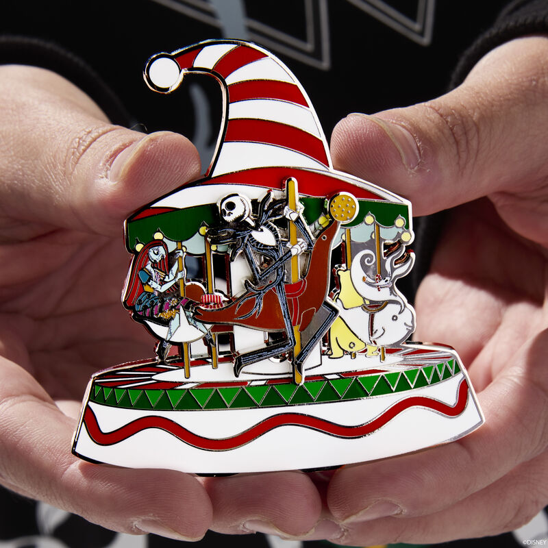 The Nightmare Before Christmas Town Carousel 3" Collector Box Sliding Pin, , hi-res view 2