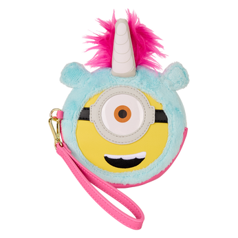 Minions Fluffy Unicorn Exclusive Costume Plush Wristlet Wallet, Image 1