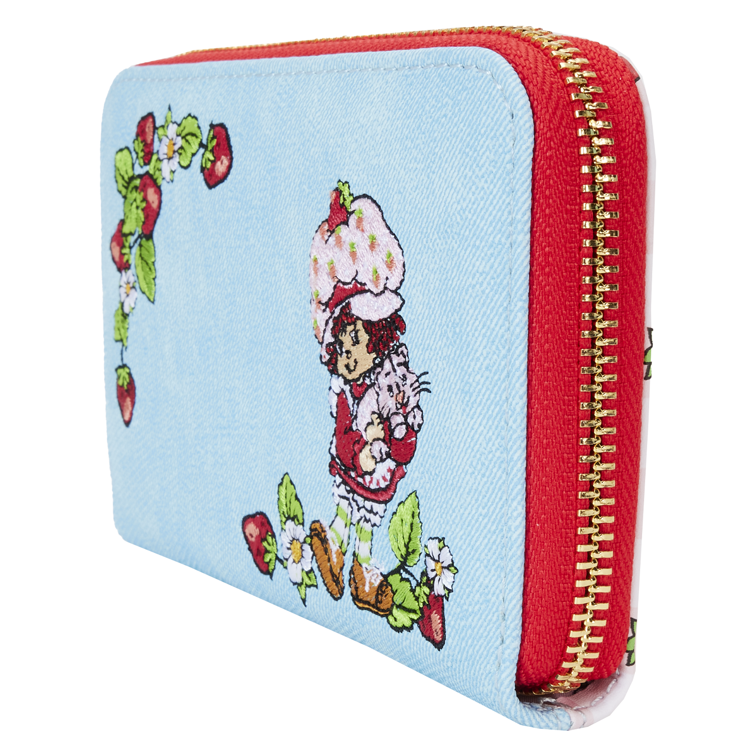 SBSWA0004-LFSTRAWBERRYSHORTCAKEDENIMPLAIDZIPAROUNDWALLET0138SIDE