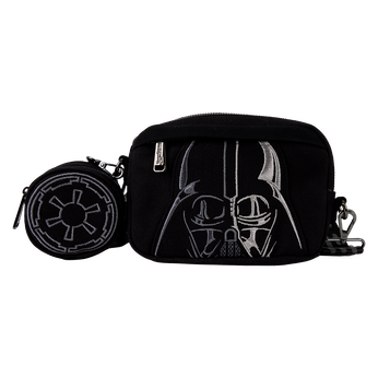 Star Wars Darth Vader Canvas Sling Crossbody Bag with Coin Bag, Image 1