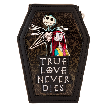 NYCC Limited Edition The Nightmare Before Christmas Jack & Sally Coffin Large Card Holder, Image 1