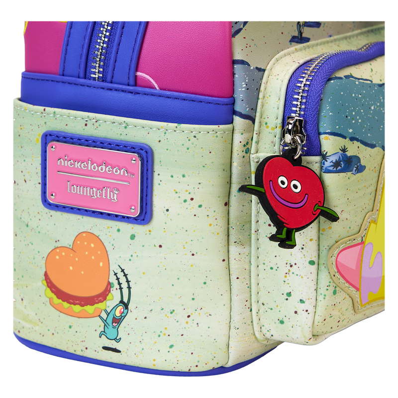 LOUNGEFLY ◆ スポンジボブ ハート バーガー ショルダー バッグ SpongeBob SquarePants & Patrick Star Hearts Mini Backpack