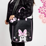 Minnie Mouse Floral Rock The Dots Tote Crossbody Bag With Coin Bag LFlifestyle1 view 2