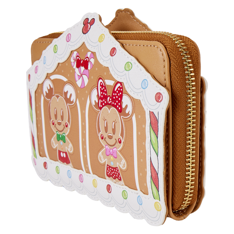 Mickey & Friends Gingerbread House Zip Around Wallet, , hi-res view 2