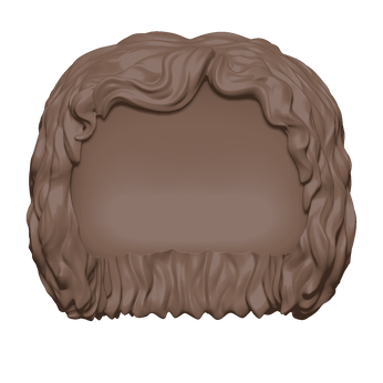 BAP- FM - Hair - BRN Curly, Image 1