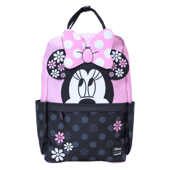 Minnie Mouse Floral Rock The Dots Nylon Full-Size Backpack, Image 1