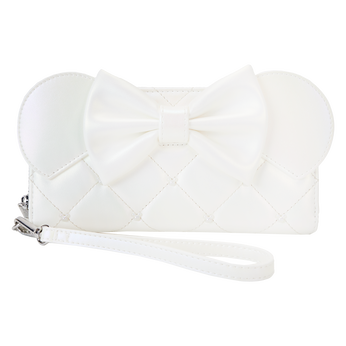 Minnie Mouse Iridescent Wedding Zip Around Wristlet Wallet, Image 1