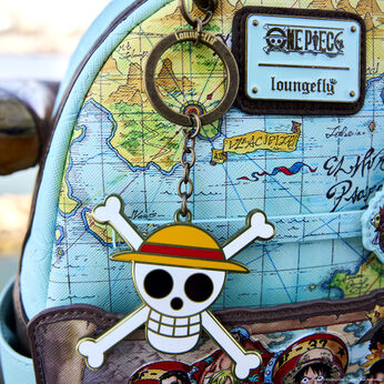 One Piece 25th Anniversary Jolly Roger Keychain, Image 2