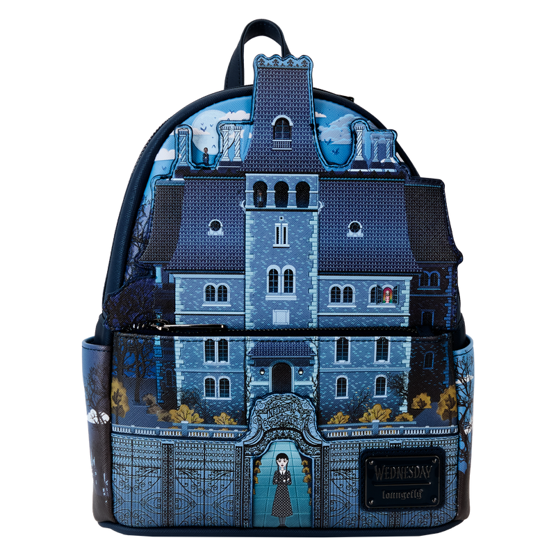 Wednesday Nevermore Academy Castle Glow Mini Backpack, , hi-res view 1