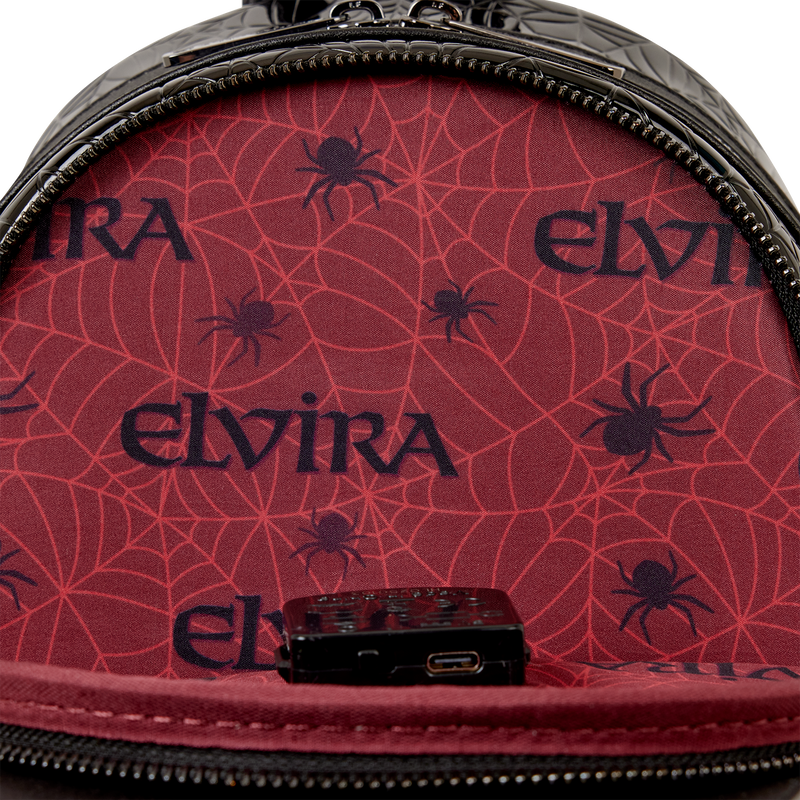 Elvira, Mistress of the Dark Cosplay Light Up Mini Backpack, , hi-res view 8