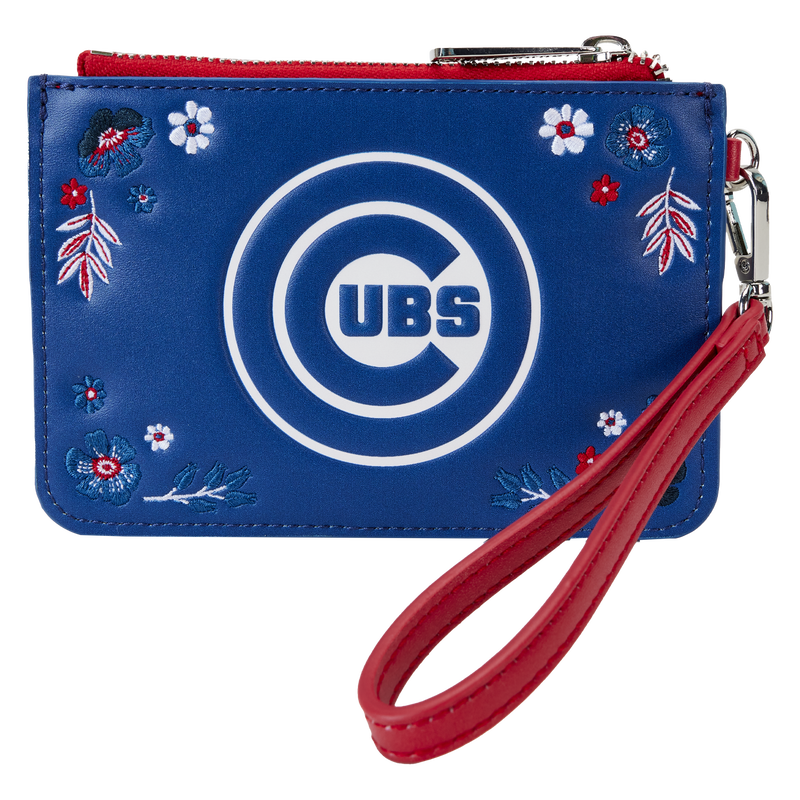 MLB Chicago Cubs Floral Card Holder Wristlet Clutch, , hi-res view 1
