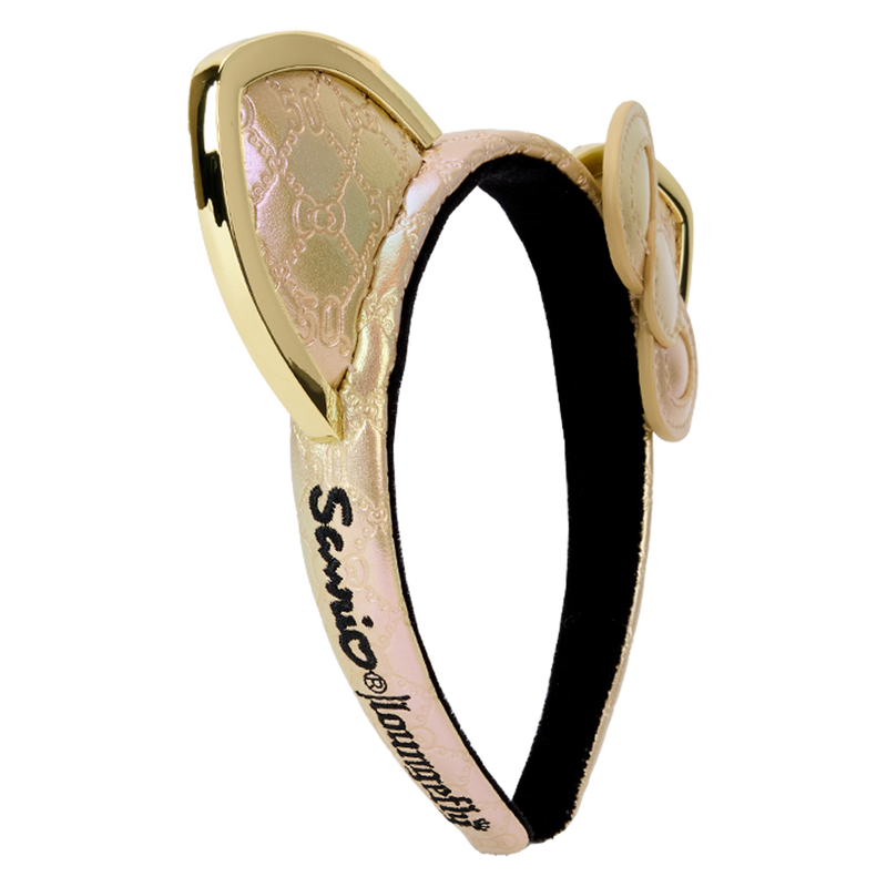 Sanrio Hello Kitty 50th Anniversary Metallic Gold Ear Headband, , hi-res view 3