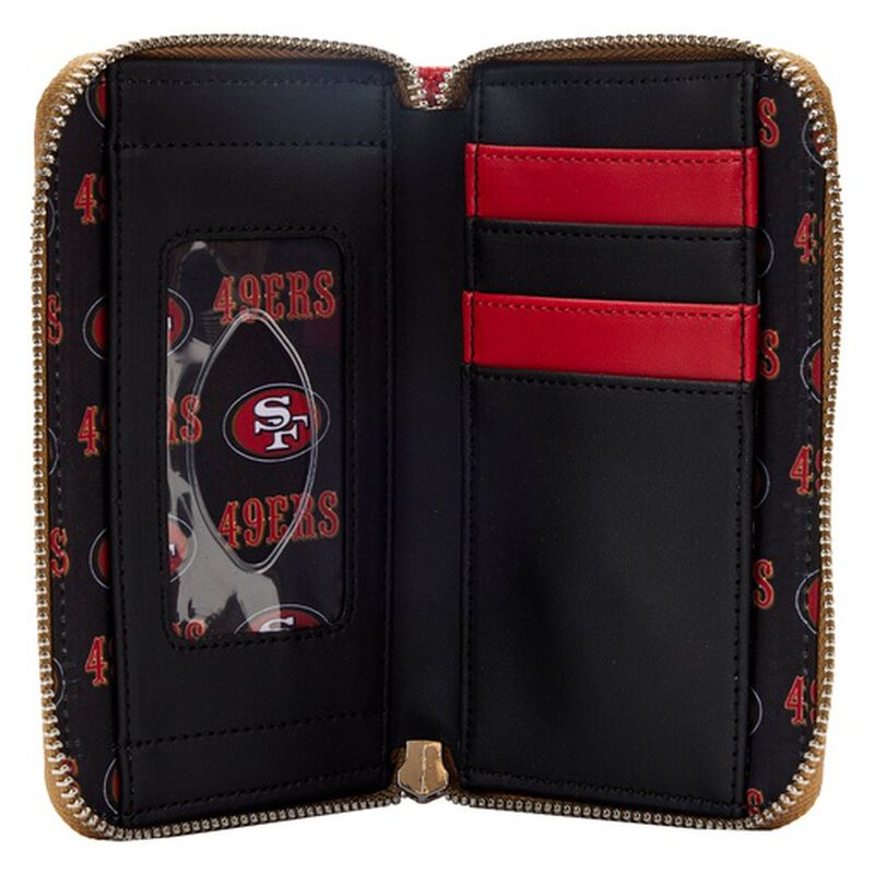 NFL San Francisco 49ers Patches Zip Around Wallet, , hi-res view 4