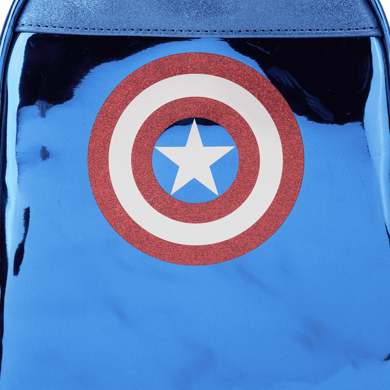 Marvel Metallic Captain America Cosplay Mini Backpack, , hi-res image number 6
