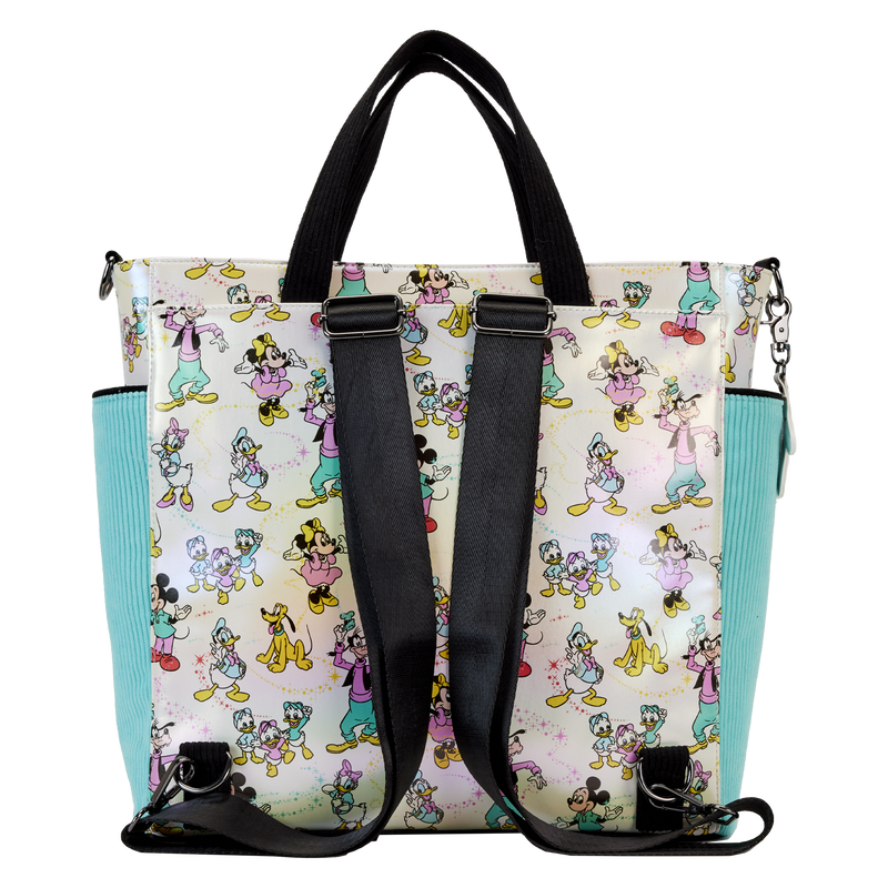 Disney100 Mickey & Friends Classic All-Over Print Iridescent Convertible Backpack & Tote Bag, , hi-res view 6