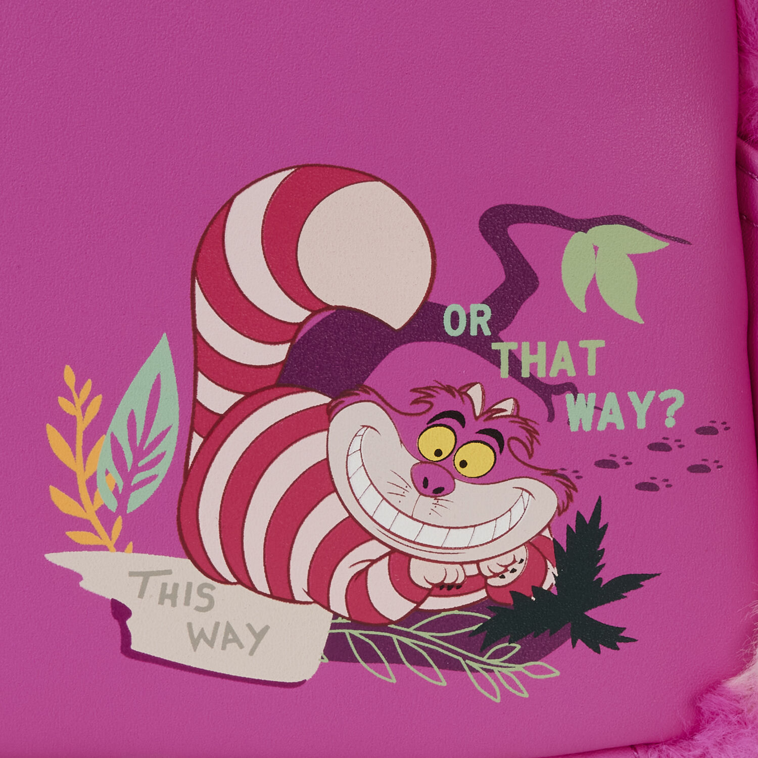 Buy Alice In Wonderland Exclusive Cheshire Cat Plush Light Up Mini Backpack at Loungefly