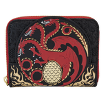 House of the Dragon All-Over Print House Targaryen Sigil Zip Around Wallet, , hi-res view 1