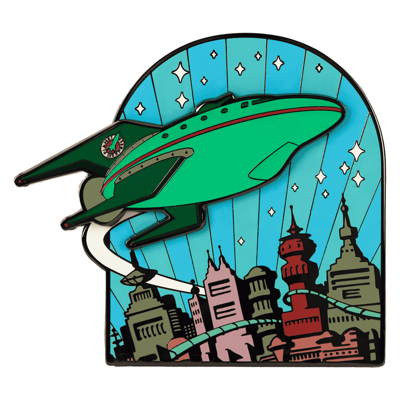 WonderCon Limited Edition Futurama Planet Express Glow 3" Collector Box Sliding Pin, , hi-res view 5