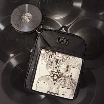 The Beatles Revolver Album Cover Mini Backpack with Record Coin Bag, Image 2