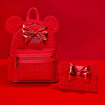 Minnie Mouse Exclusive Red Glitter Tonal Mini Backpack, , hi-res view 3