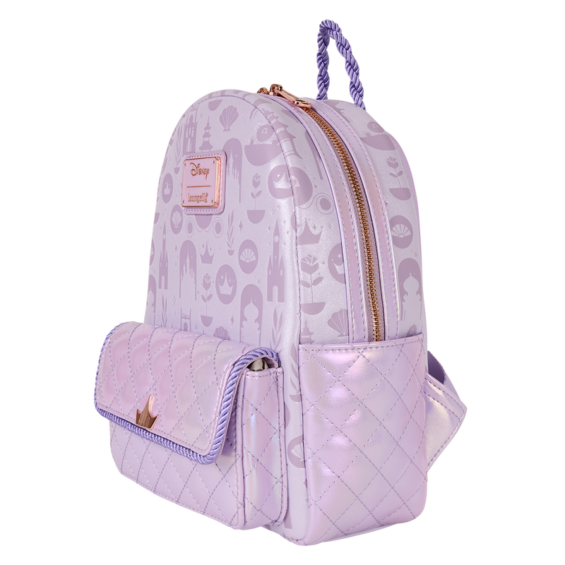 Disney Princess Iridescent All-Over Print Exclusive Mini Backpack, , hi-res view 3