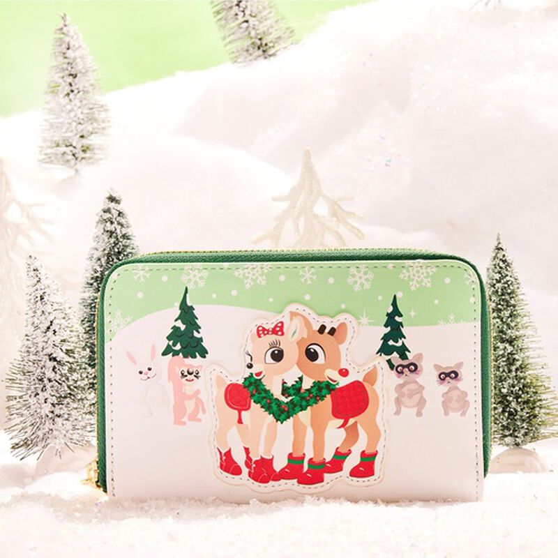 Rudolph the Red-Nosed Reindeer Merry Couple Zip Around Wallet, , hi-res image number 2