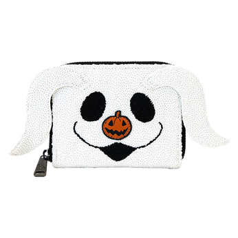 The Nightmare Before Christmas Exclusive Zero Sequin Cosplay Glow Zip Around Wallet, Image 1