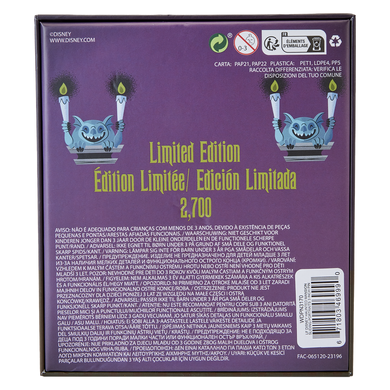 Haunted Mansion Stretching Room Portraits 3" Collector Box Sliding Pin, , hi-res view 7