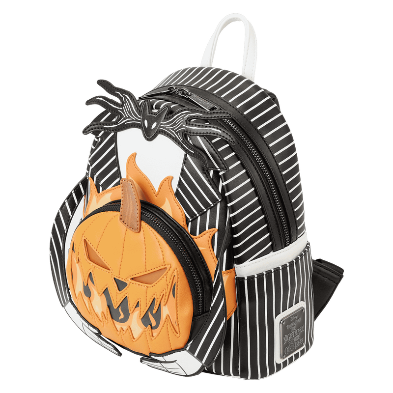 Nightmare Before Christmas Jack Pumpkin Glow Head Mini Backpack