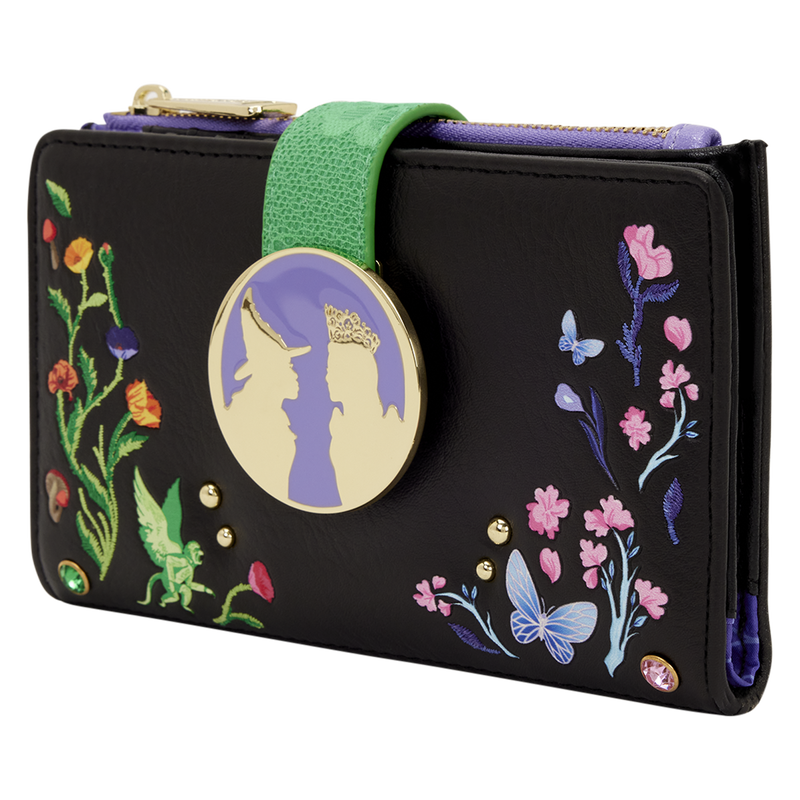 Wicked Glinda & Elphaba Floral & Lace Flap Wallet, , hi-res view 2